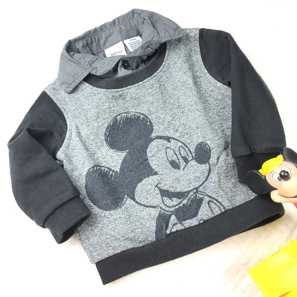 COPY - Disney’s Mickey Mouse sweatshirt w/ faux top  3/6